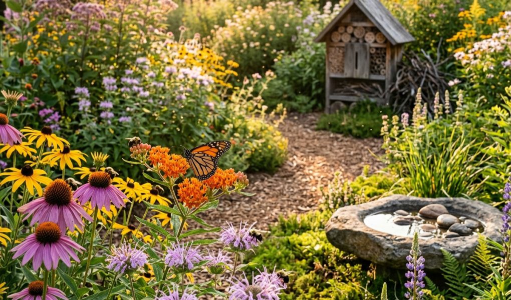 Plan a thriving pollinator garden with native plants. Learn how to sequence bloom seasons, create essential habitats, and support local bees and butterflies.